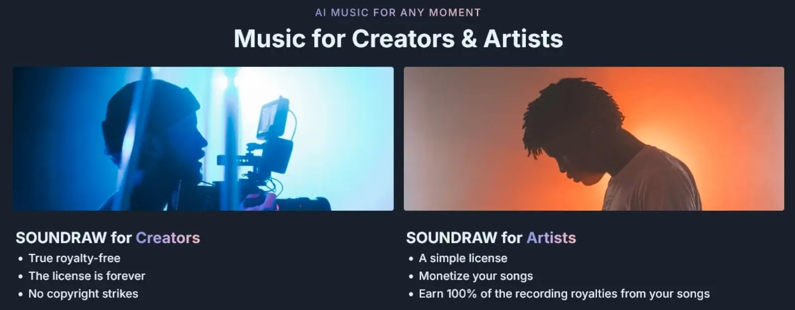 soundraw for creator and artist