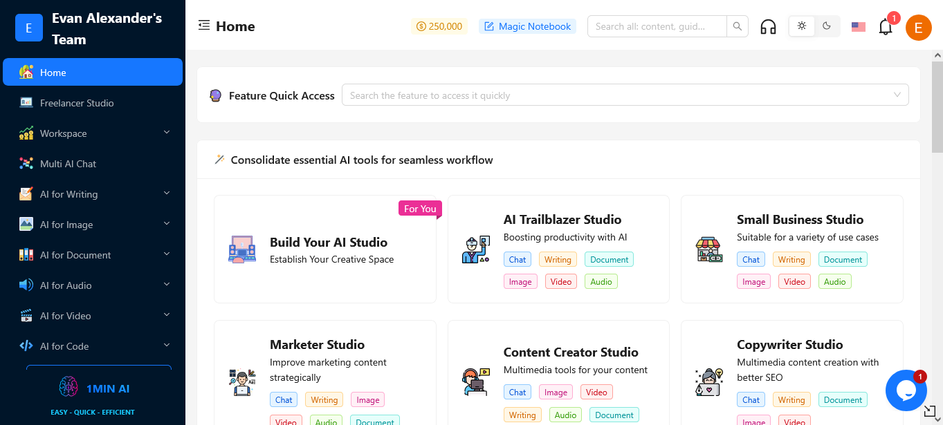1min.ai Review 2025: Features, Pricing, Pros & Cons