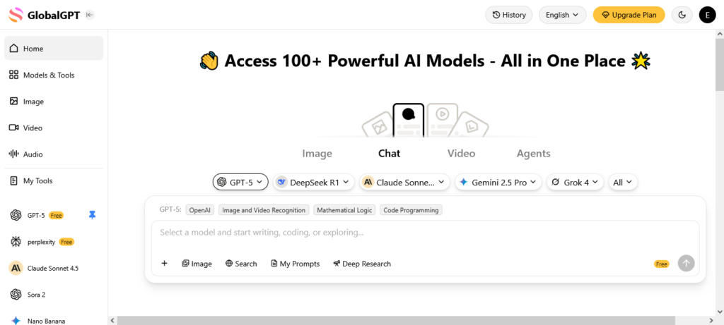 GlobalGPT Review 2025: Features, Pricing, Pros, Cons, 8.6/10 Rating