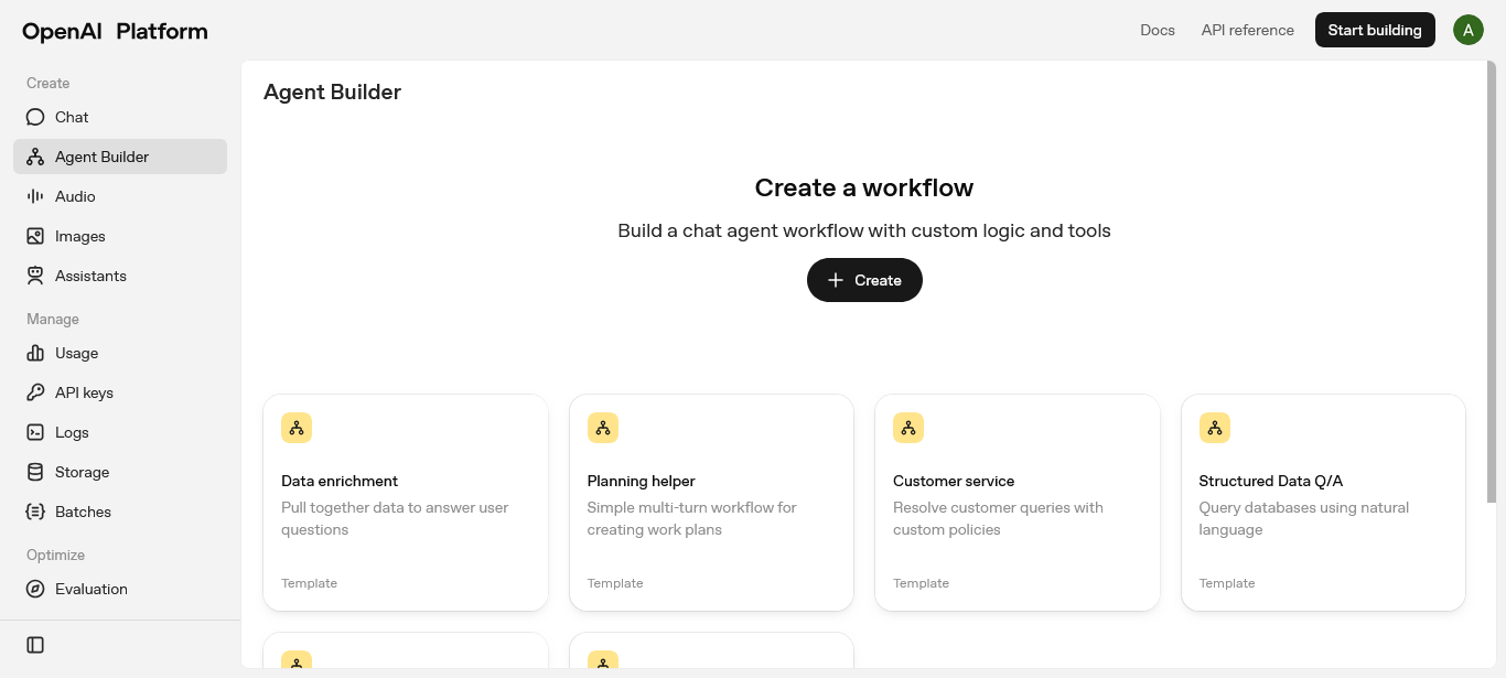 OpenAI Agent Builder