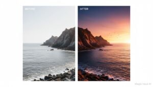 landscape magic hour ai enhancement