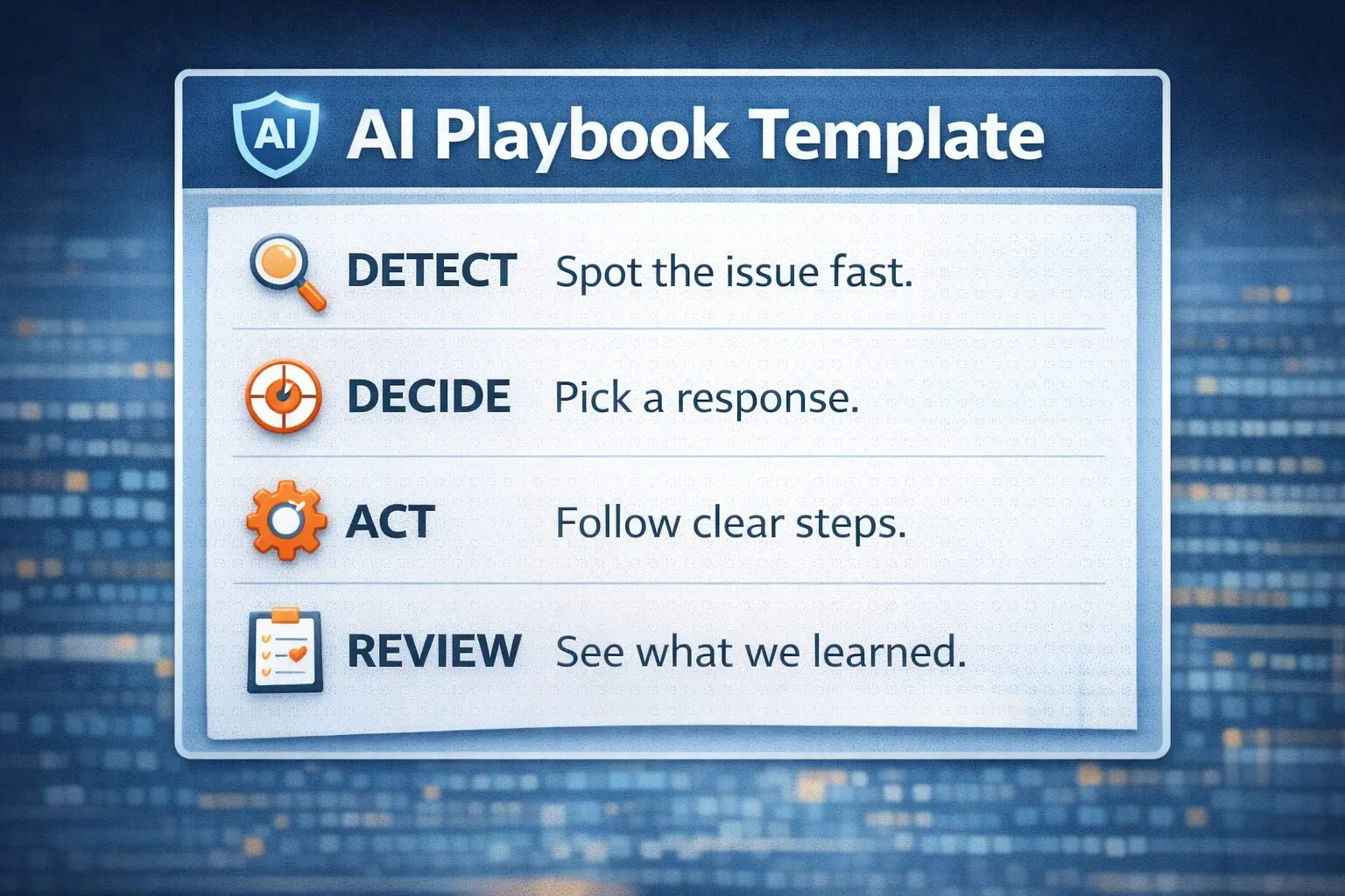 AI Playbook template