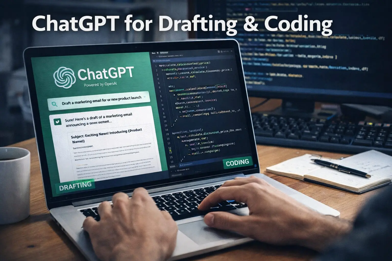 ChatGPT: flexible workhorse for drafting and coding
