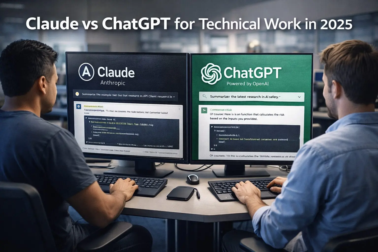 Claude vs ChatGPT in 2025 for Technical Work