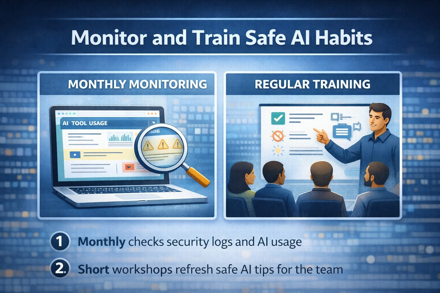 monitor and train safe ai habits