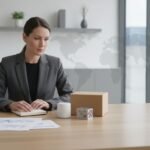 SourceReady review featured image showing AI-led sourcing and procurement with product samples and quote comparison paperwork.