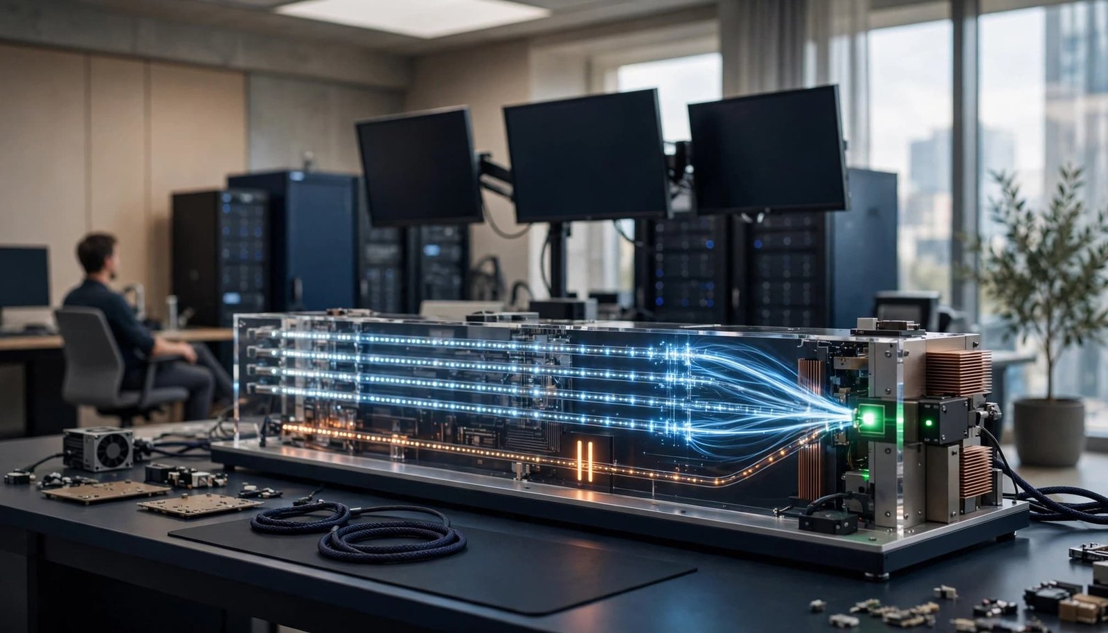 AI Agent Idempotency Keys for Safe Tool Retries 3 Parallel request paths pause beside one database result as an engineer observes.