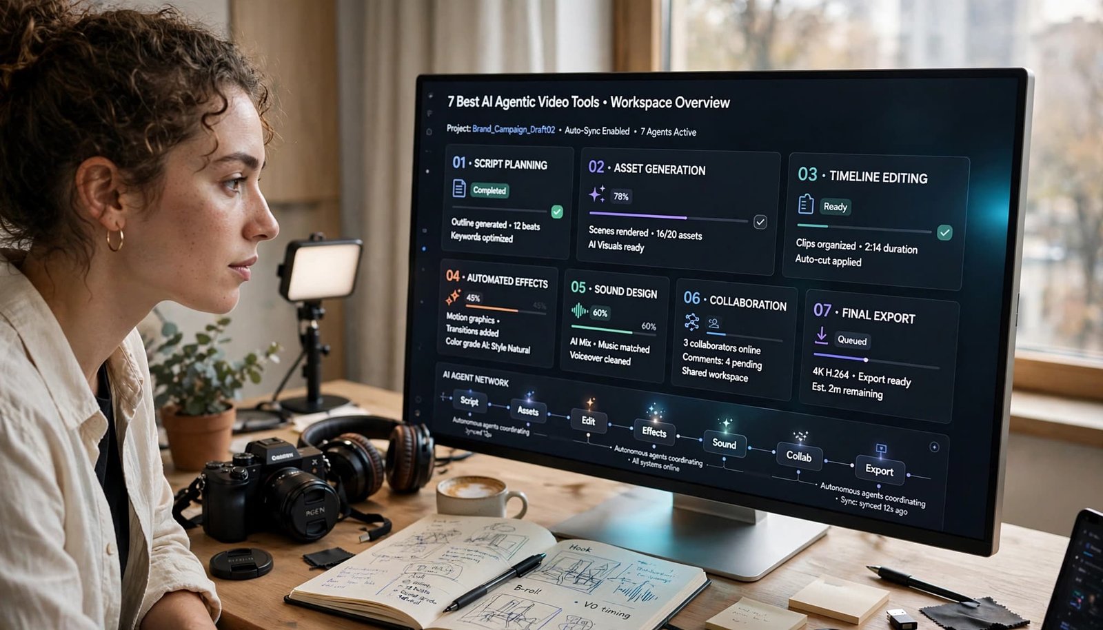 7 Best AI Agentic Video Tools for Creators